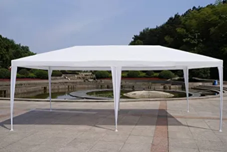 10'x20' Outdoor Gazebo Canopy Tent Durable Pavilion For Events W/ 6 Sidewalls