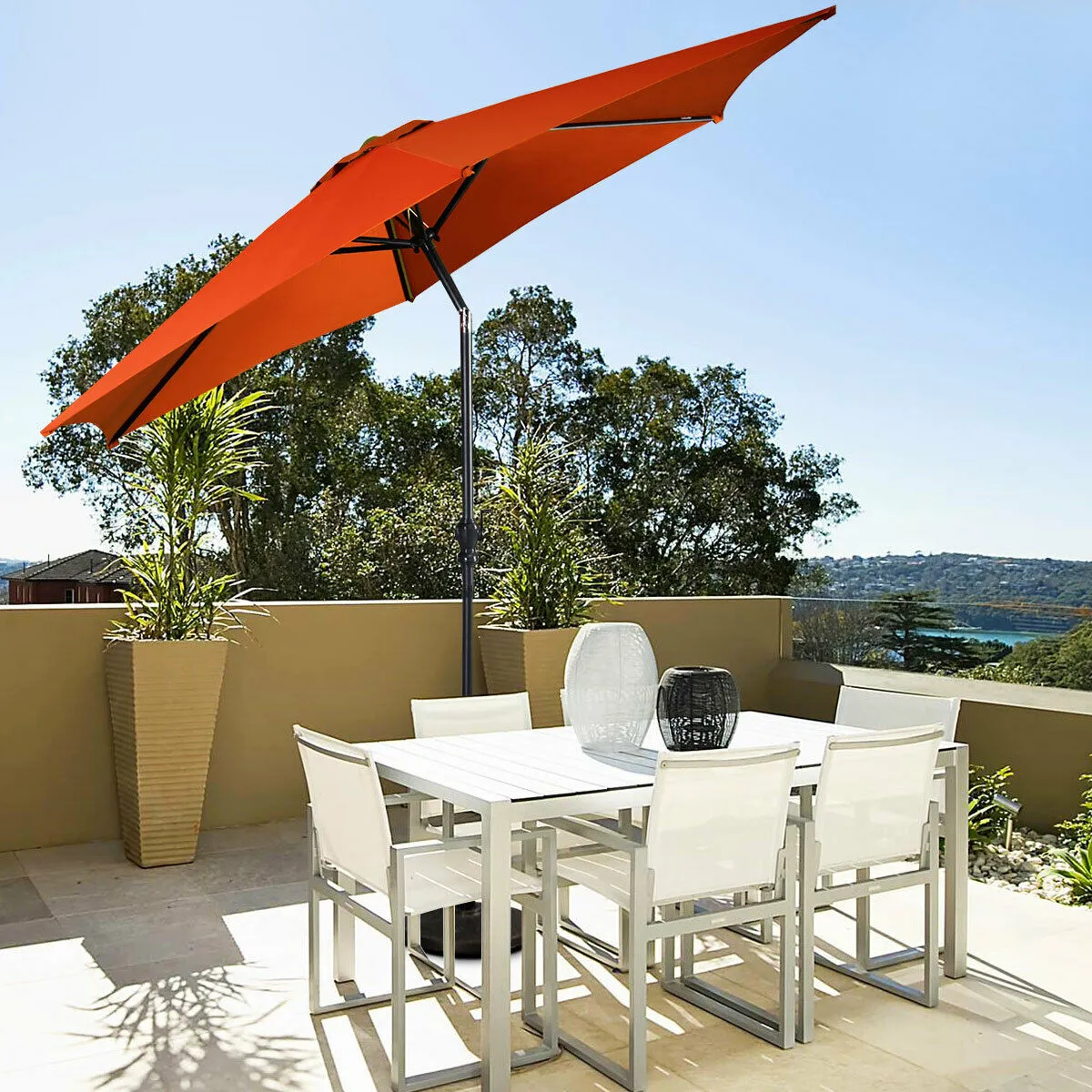 2.7m Garden Parasol with Crank