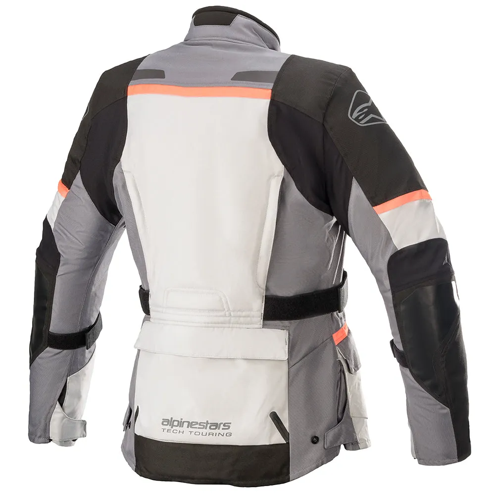 Alpinestars Stella Andes V3 Drystar Jacket Ice Grey DK Grey Black & Coral