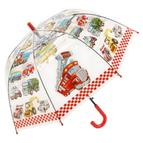 Babymoon Car Designer Transparent Automatic Kids Umbrella 2 To 10 Y | Red