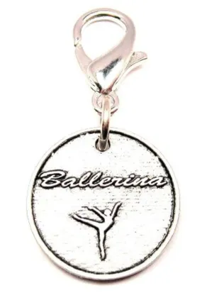 Ballerina Circle Zipper Pull