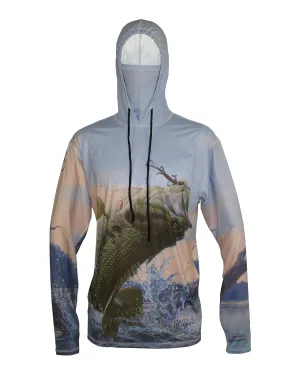 Bass Graphic Fishing Hoodie