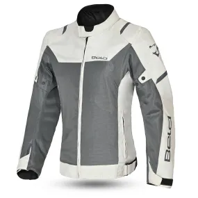 BELA Mesh Pro Lady Motorcycle Touring Jacket Gray Ice