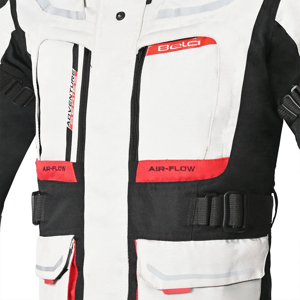 Bela Transformer Motorcycle Touring Jacket White Black Red