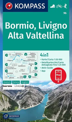 Bormio - Livigno - Alta Valtellina Kompass 96