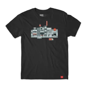 Chocolate Pixel City Tee Black