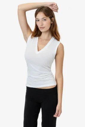 FF366 - Poly Cotton Sleeveless V Neck