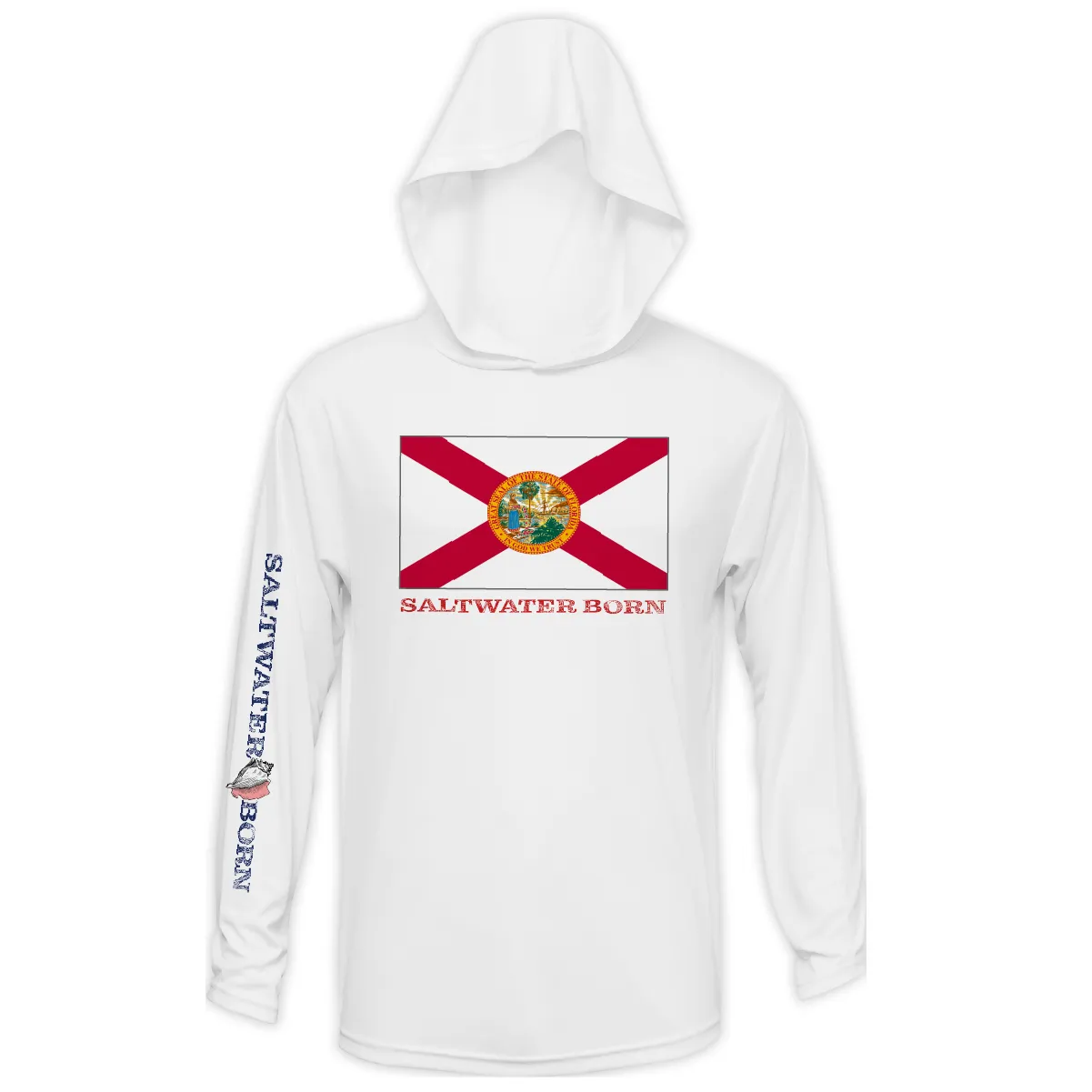 Florida Flag Long Sleeve UPF 50  Dry-Fit Hoodie