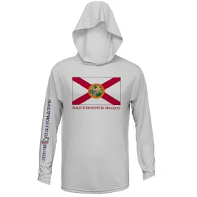 Florida Flag Long Sleeve UPF 50  Dry-Fit Hoodie