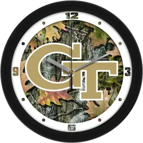 Georgia Tech Wall Clock - Camo