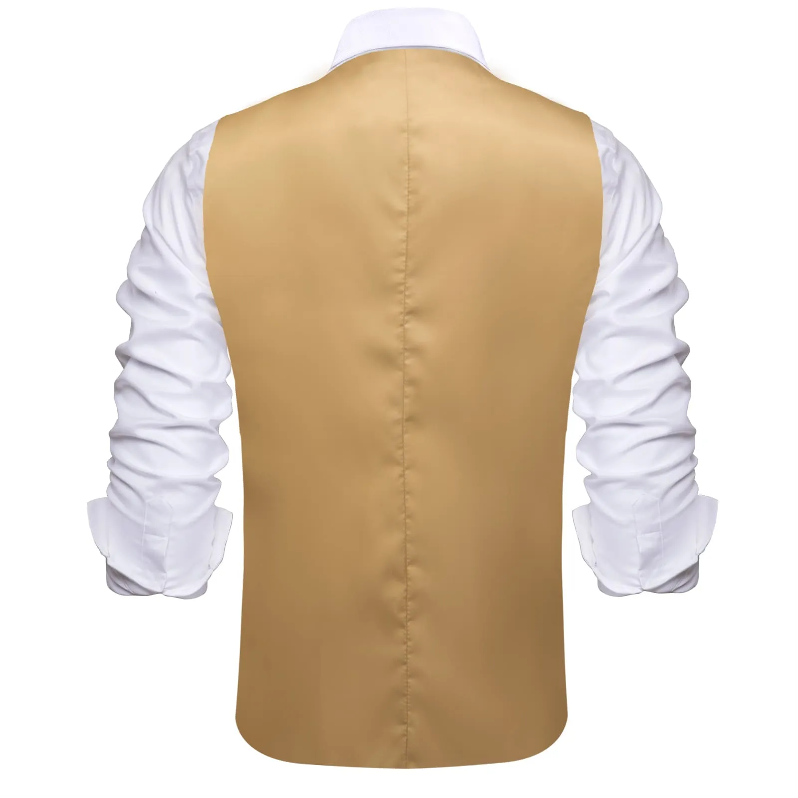 Hi-Tie Suit Vest Layered Waistcoat Camel Brown Gray Vests for Wedding