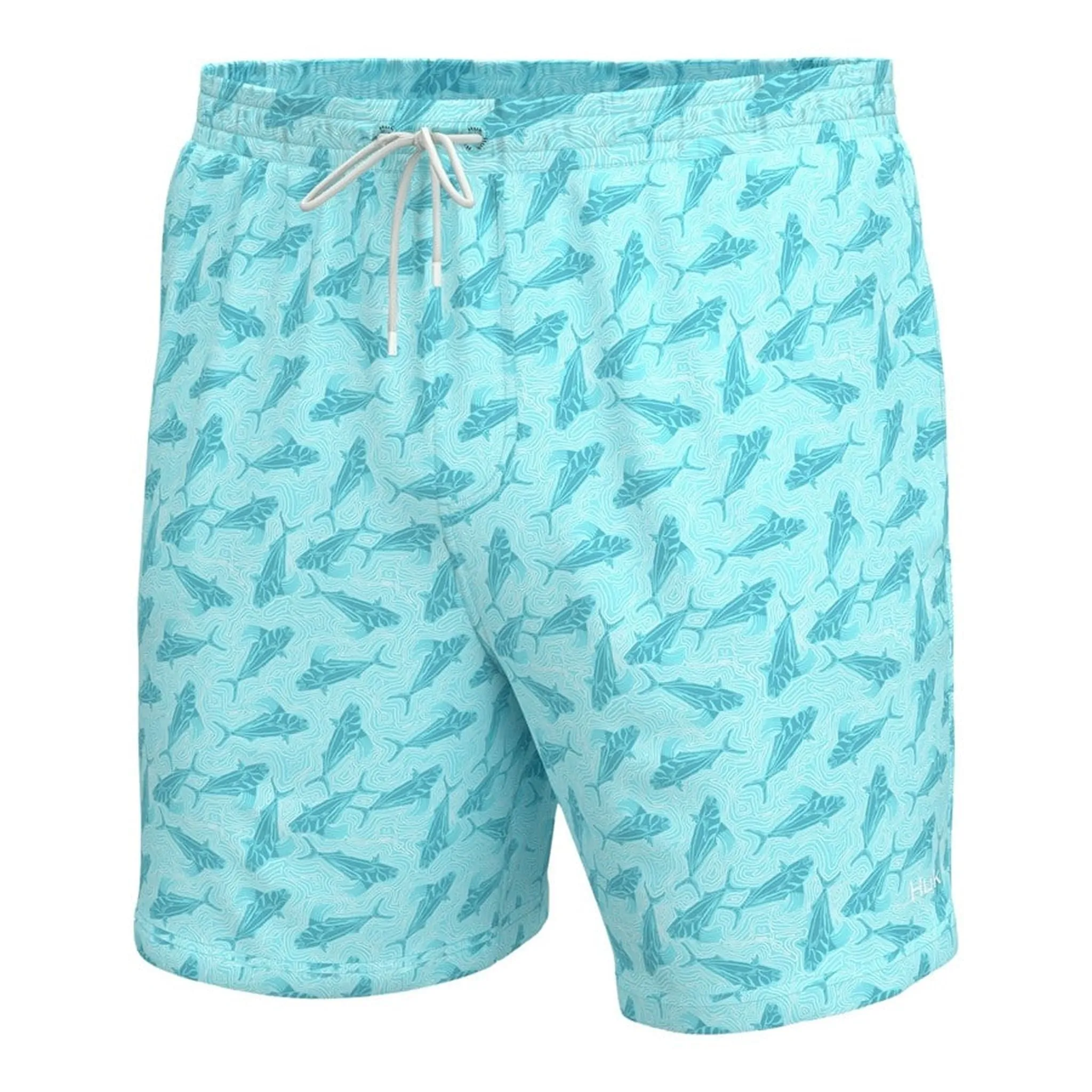 HUK Pursuit Volley Rooster Wake Shorts Island Paradise Light Blue