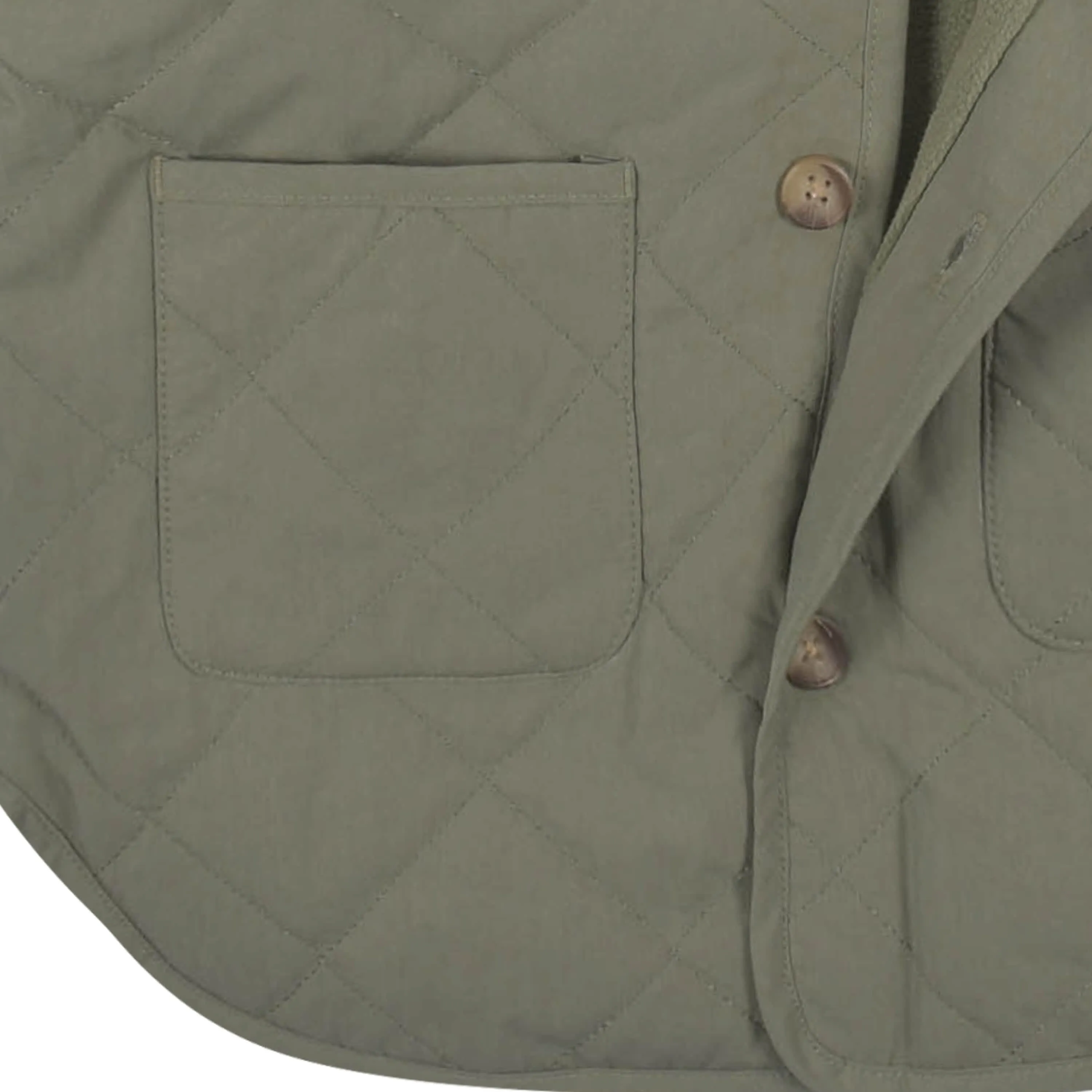 Infant & Toddler Boys Sage Green Quilted Hooded Jacket