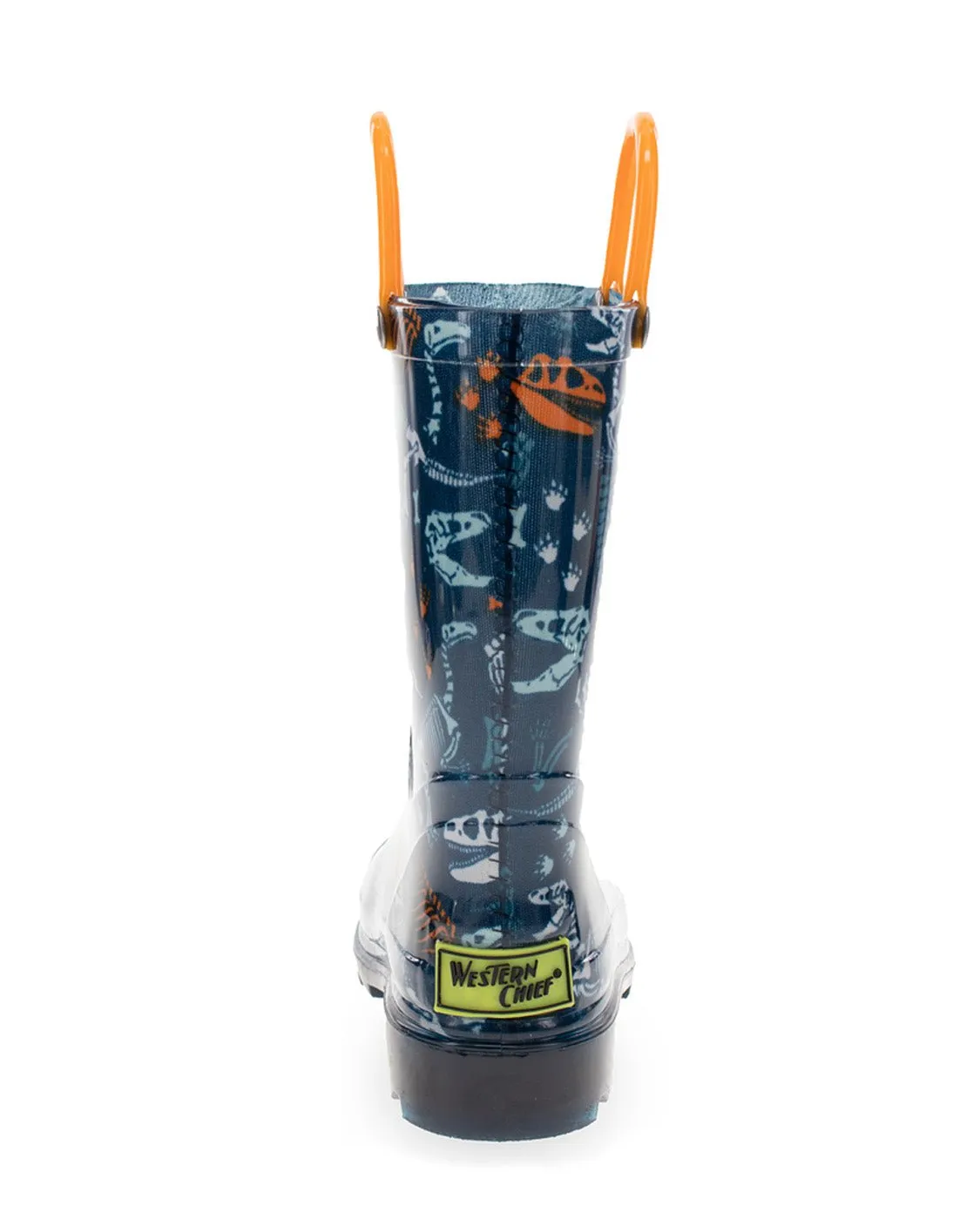 Kids Fossilized Lighted Rain Boot - Navy