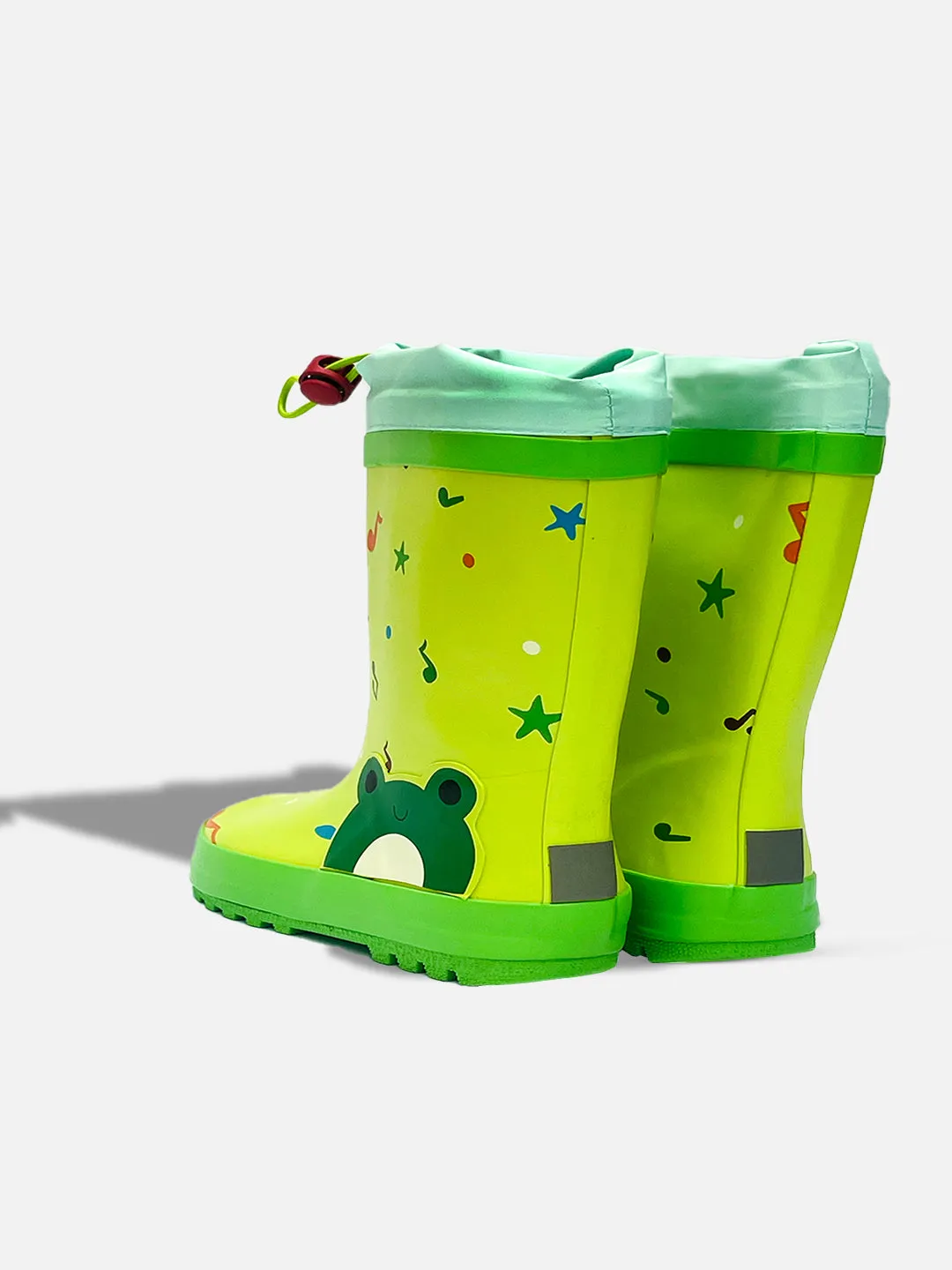 Little Surprise Box Happy Frog  Flexible Rubber Rain Gumboots for Toddlers and Kids