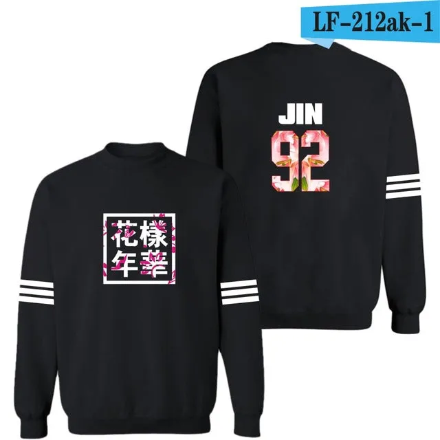 LUCKYFRIDAYF Bangtan Boys Kpop BTS Women Hoodies Sweatshirts Letter Printed in J-HOPE 94 and SUGA 93 Women Hoodies  JUNG KOOK 97