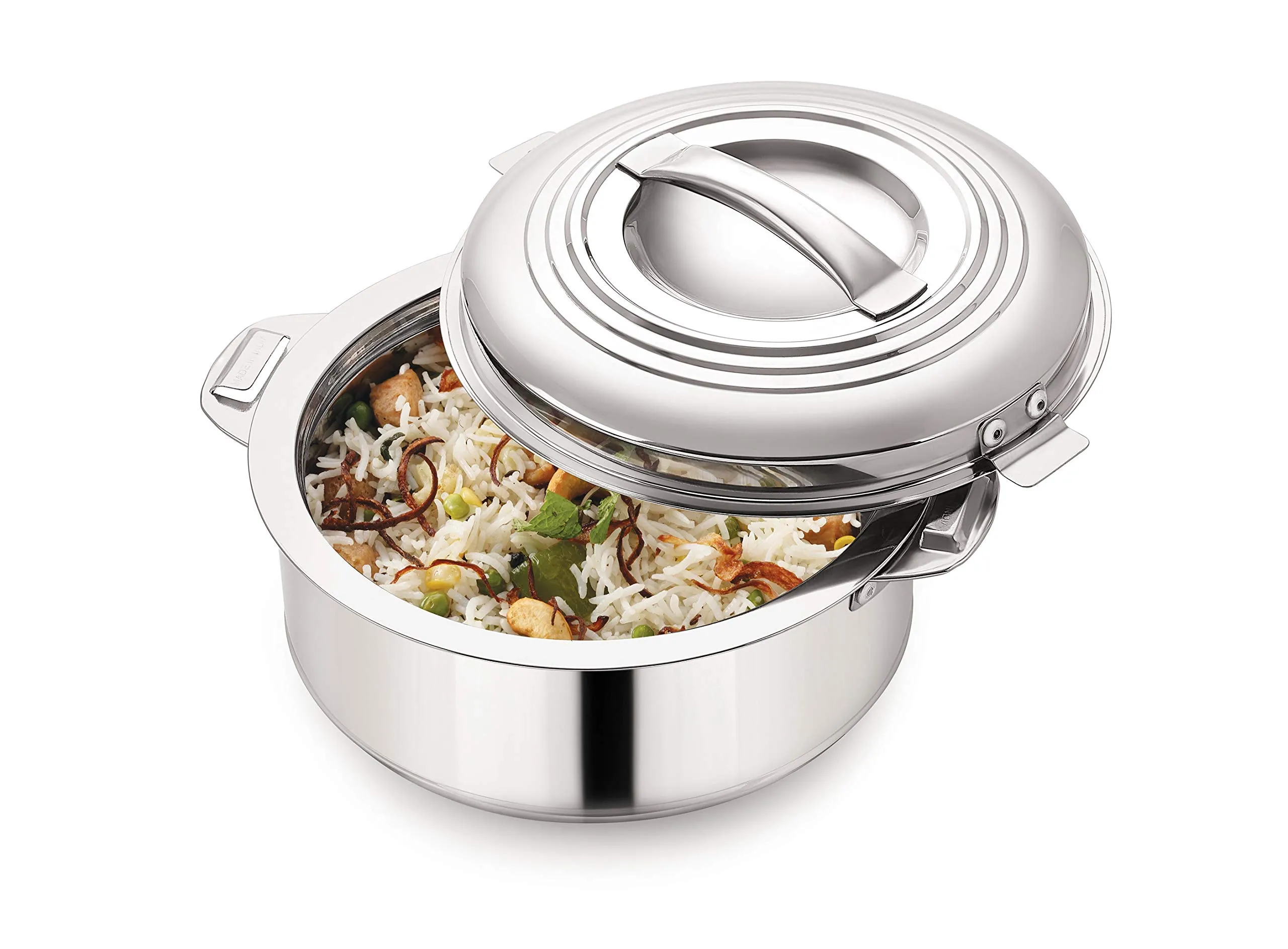 Magnus Rio Stainless Steel Casserole with Stainless Steel Lid - Set of 2 (1000ml,2000 ml)