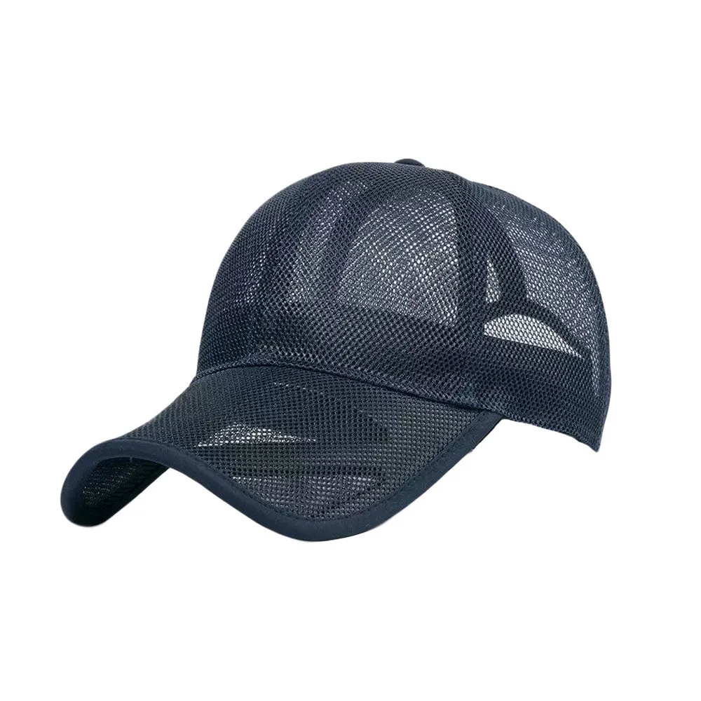 Mesh Baseball Cap Adjustable Unisex Golf Dad Hat Sport Trucker Hat YZM0177