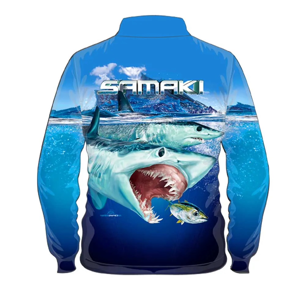 Samaki Mako Kids Fishing Shirt