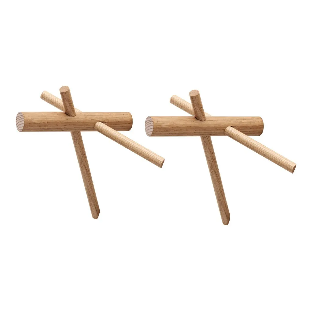 Sticks Hooks - Set of 2 (Order Quantity: 6)