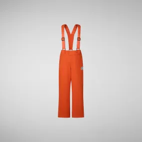 Unisex kids' pant Cycas in maple orange