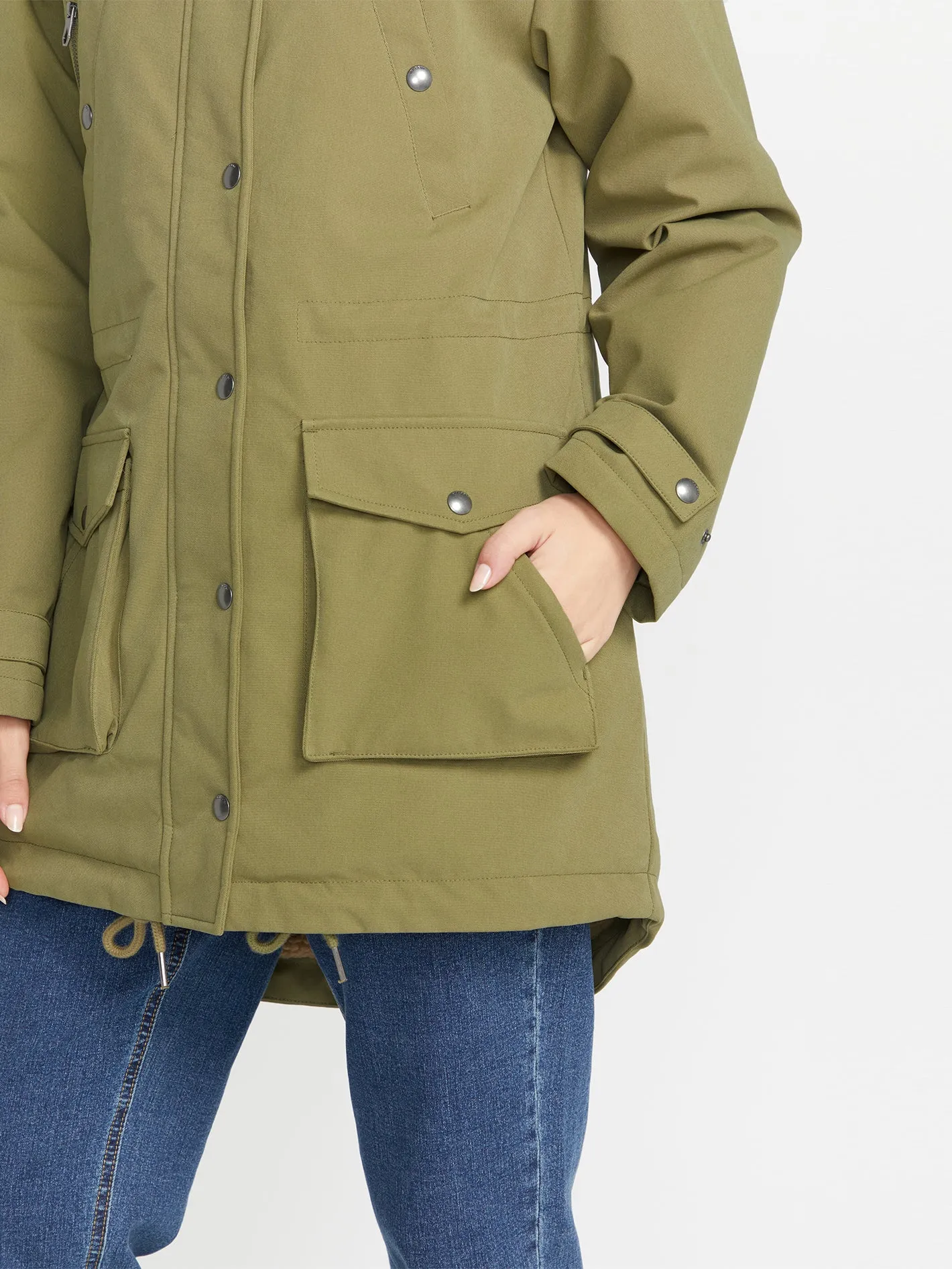 Walk On By 5K Parka Jacket - Moss