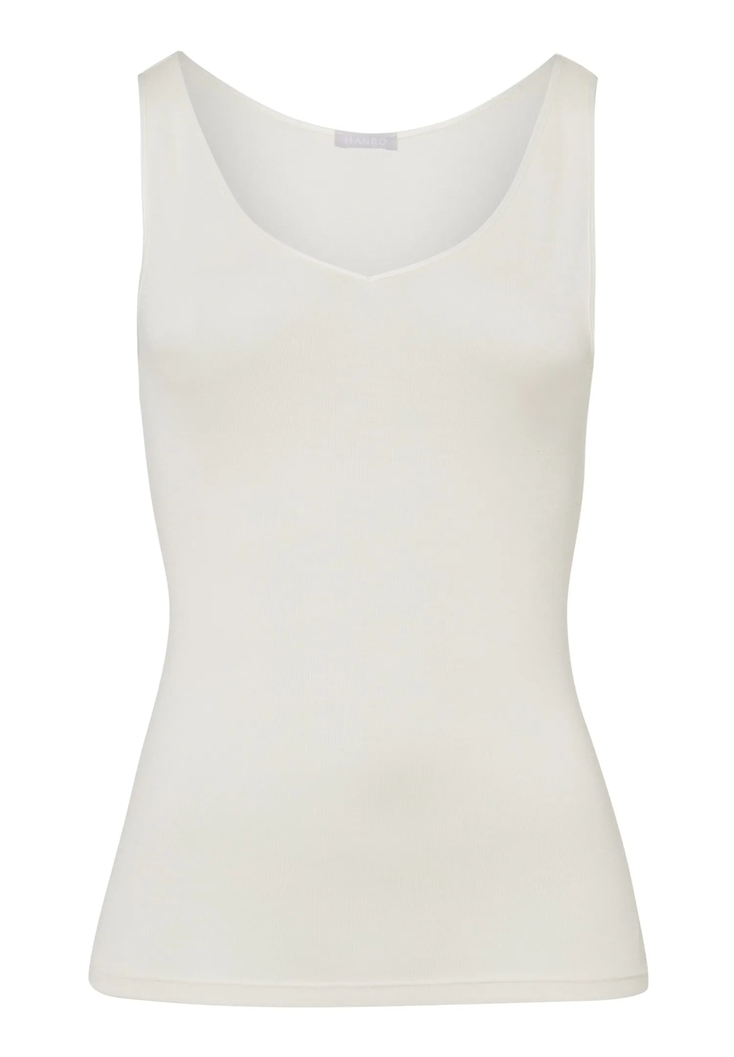 Woolen Silk W Wool And Silk V-Neck  Tank Top | Cygne 71416-795